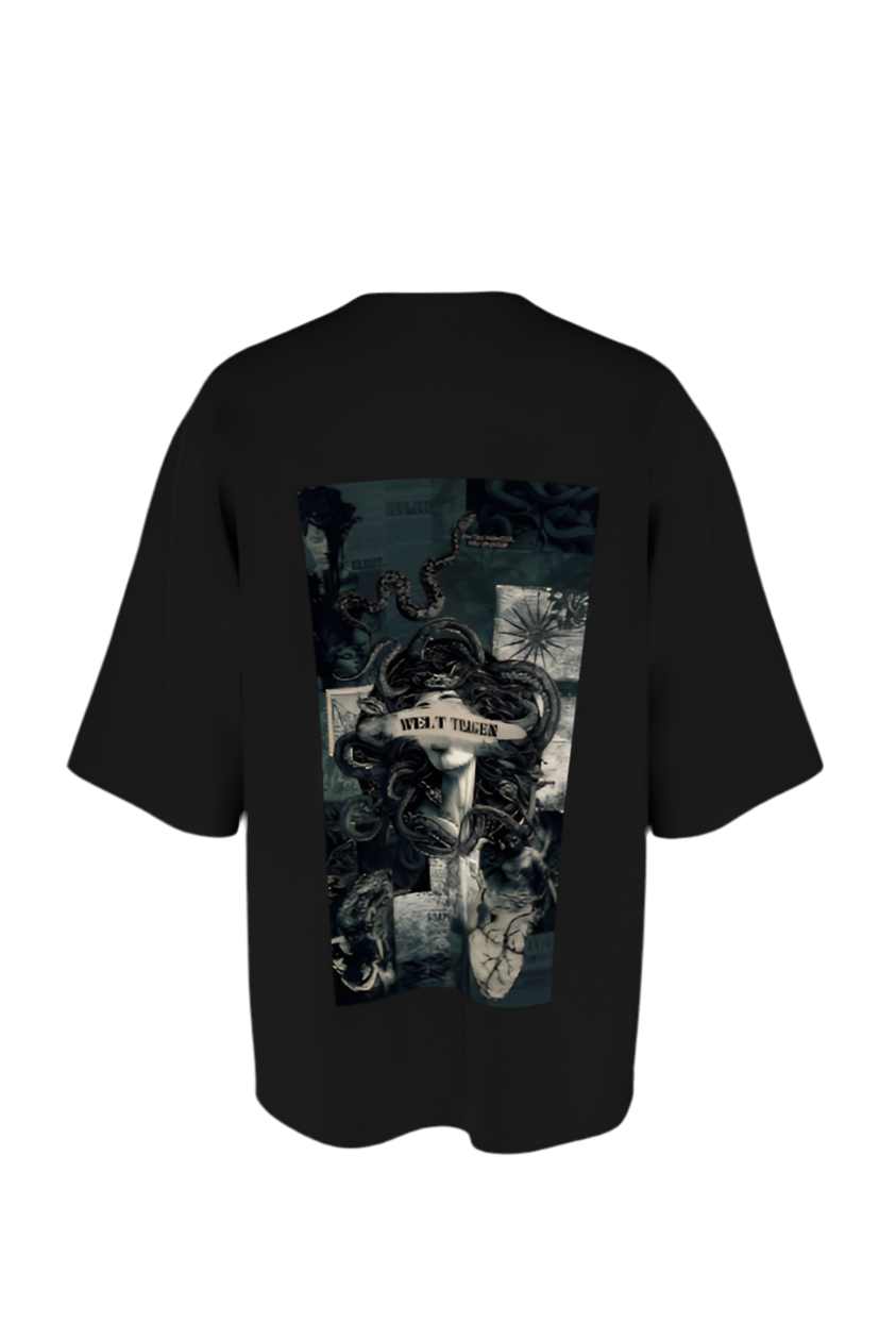Medusa Noir Oversized Tee